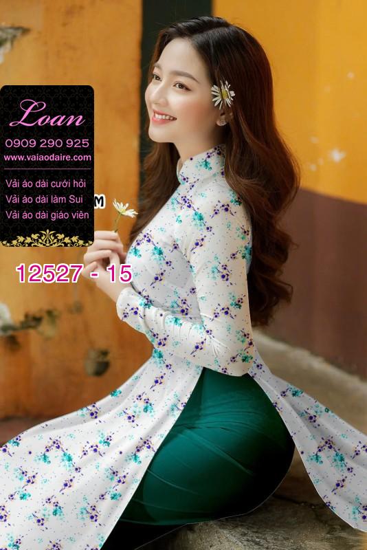 Vải áo dài hoa nhỏ nguyên áo Vải áo dài hoa nhỏ nguyên áo