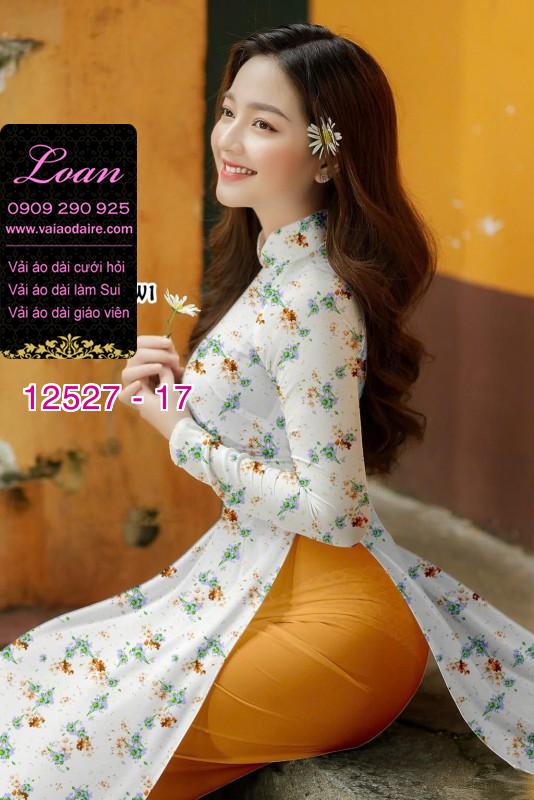 Vải áo dài hoa nhỏ nguyên áo Vải áo dài hoa nhỏ nguyên áo