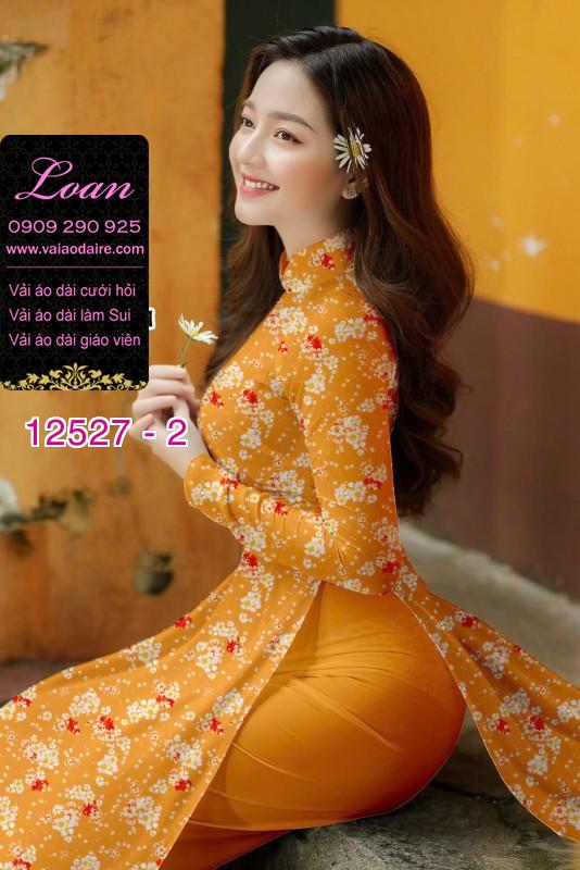 Vải áo dài hoa nhỏ nguyên áo Vải áo dài hoa nhỏ nguyên áo