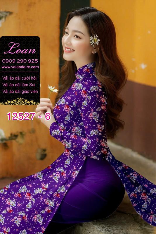 Vải áo dài hoa nhỏ nguyên áo Vải áo dài hoa nhỏ nguyên áo