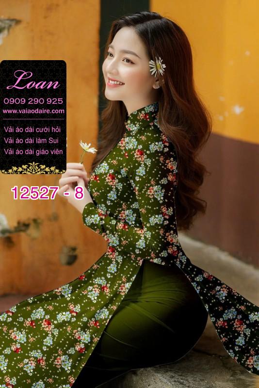 Vải áo dài hoa nhỏ nguyên áo Vải áo dài hoa nhỏ nguyên áo
