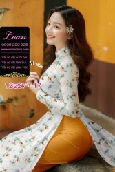 Vải áo dài hoa nhỏ nguyên áo