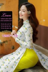 Vải áo dài hoa nhỏ nguyên áo