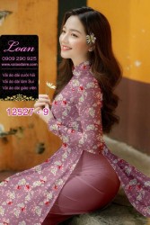 Vải áo dài hoa nhỏ nguyên áo