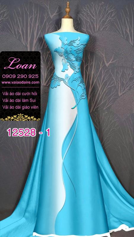 Vải áo dài lụa Mã Não in 3D