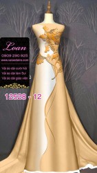 Vải áo dài lụa Mã Não in 3D