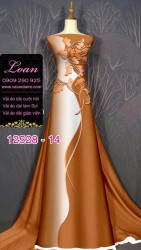 Vải áo dài lụa Mã Não in 3D