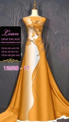 Vải áo dài lụa Mã Não in 3D