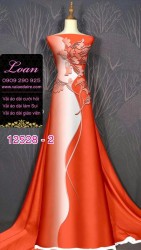 Vải áo dài lụa Mã Não in 3D