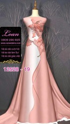 Vải áo dài lụa Mã Não in 3D