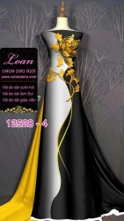 Vải áo dài lụa Mã Não in 3D