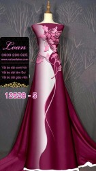 Vải áo dài lụa Mã Não in 3D