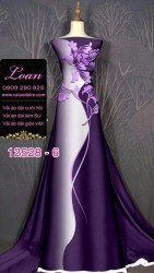 Vải áo dài lụa Mã Não in 3D
