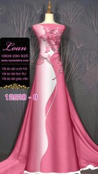 Vải áo dài lụa Mã Não in 3D