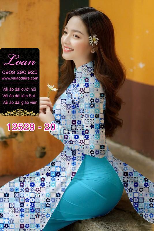 Vải áo dài hoa nhỏ toàn thân Vải áo dài hoa nhỏ toàn thân