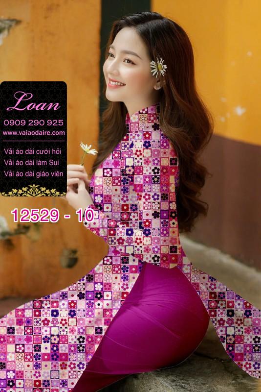 Vải áo dài hoa nhỏ toàn thân Vải áo dài hoa nhỏ toàn thân