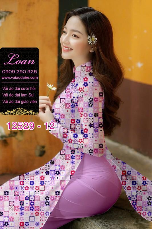 Vải áo dài hoa nhỏ toàn thân Vải áo dài hoa nhỏ toàn thân