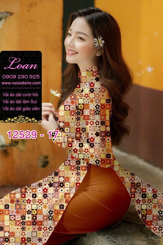 Vải áo dài hoa nhỏ toàn thân Vải áo dài hoa nhỏ toàn thân