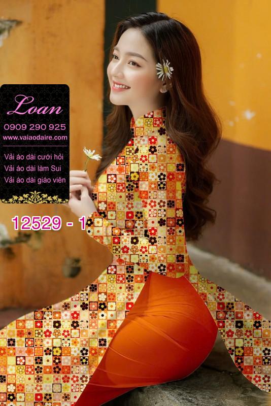 Vải áo dài hoa nhỏ toàn thân Vải áo dài hoa nhỏ toàn thân