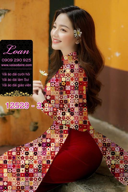 Vải áo dài hoa nhỏ toàn thân Vải áo dài hoa nhỏ toàn thân