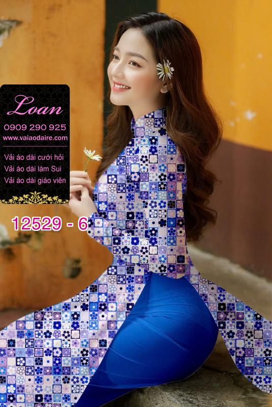 Vải áo dài hoa nhỏ toàn thân Vải áo dài hoa nhỏ toàn thân
