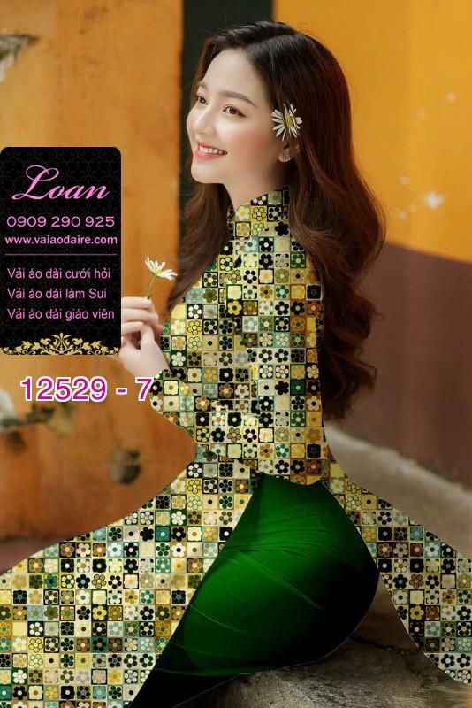 Vải áo dài hoa nhỏ toàn thân Vải áo dài hoa nhỏ toàn thân