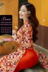 Vải áo dài hoa nhỏ toàn thân