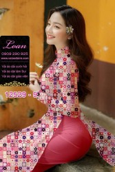 Vải áo dài hoa nhỏ toàn thân