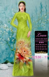 Vải áo dài hoa in 3D sắc nét