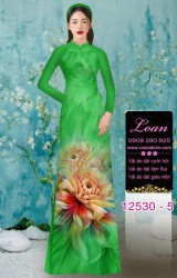Vải áo dài hoa in 3D sắc nét