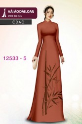 Vải áo dài lụa in 2 da