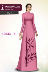 Vải áo dài lụa in 2 da