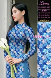Vải áo dài hoa nhỏ nguyên áo