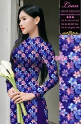 Vải áo dài hoa nhỏ nguyên áo