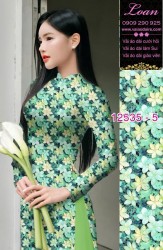 Vải áo dài hoa nhỏ nguyên áo