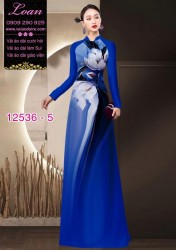 Vải áo dài hoa in 3D