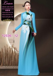 Vải áo dài hoa in 3D