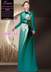 Vải áo dài hoa in 3D