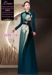 Vải áo dài hoa in 3D