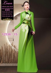Vải áo dài hoa in 3D