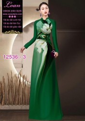 Vải áo dài hoa in 3D