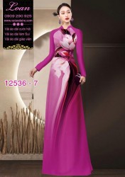 Vải áo dài hoa in 3D