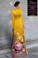 Vải áo dài hoa hồng in 3D