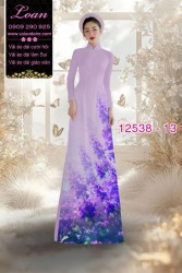 Vải áo dài hoa in 3D