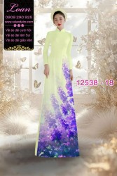 Vải áo dài hoa in 3D