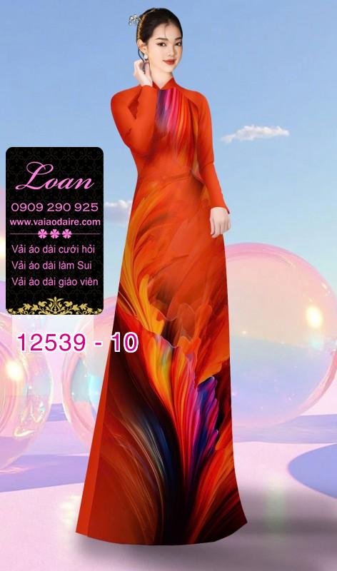 Vải áo dài hiệu ứng loang màu