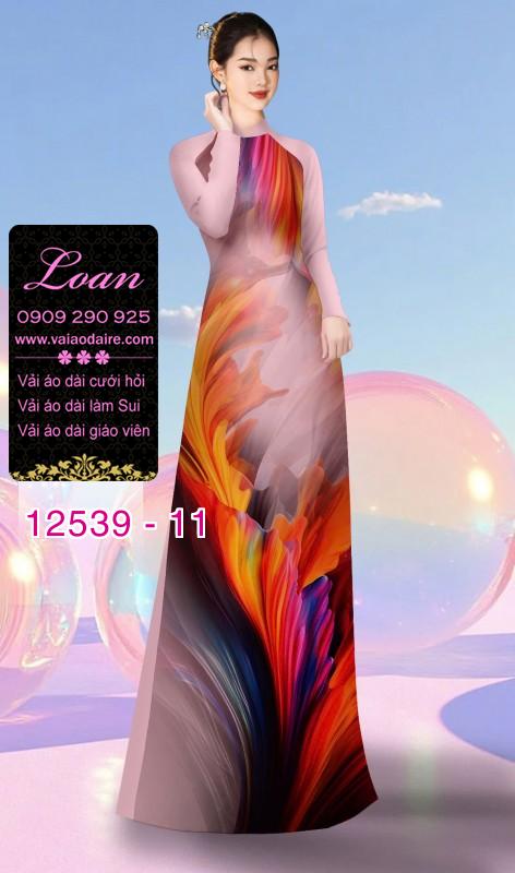 Vải áo dài hiệu ứng loang màu