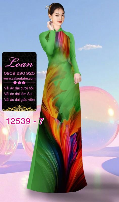 Vải áo dài hiệu ứng loang màu