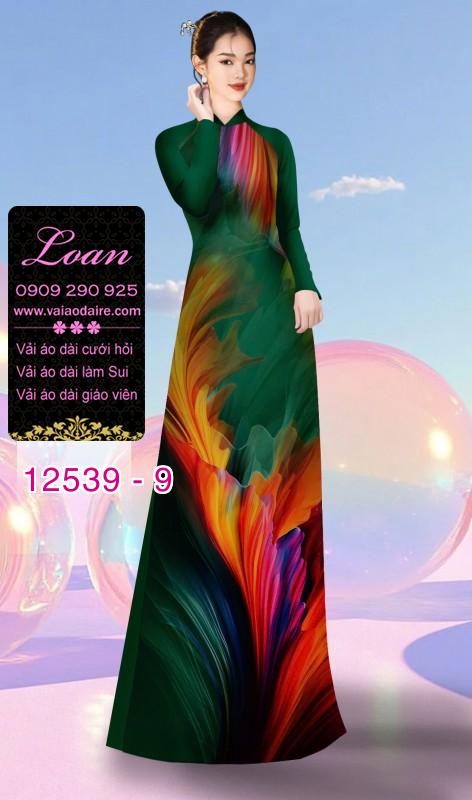 Vải áo dài hiệu ứng loang màu