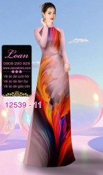 Vải áo dài hiệu ứng loang màu